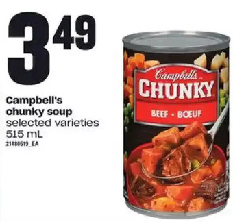 Independent Grocer Campbell's chunky soup offer