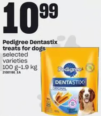 Independent Grocer Pedigree dentastix treats for dogs offer