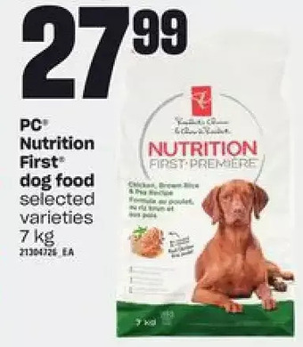 Independent Grocer Pc nutrition first dog food offer