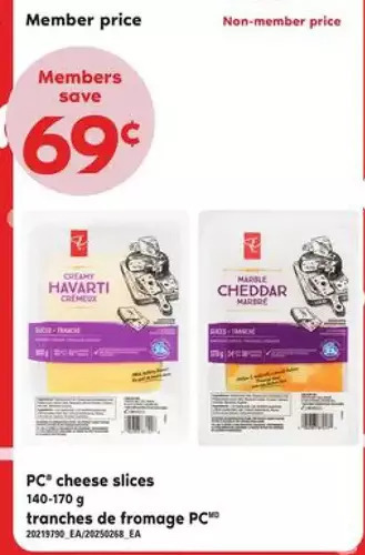 Independent Grocer Pc cheese slices offer