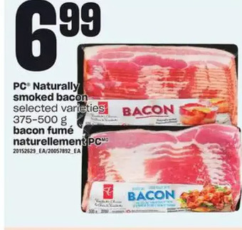 Independent Grocer Pc naturally smoked bacon offer