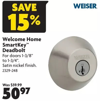 Home Hardware Welcome home smartkey deadbolt offer