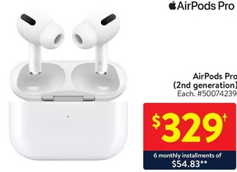 Walmart Airpods pro (2nd generation) offer
