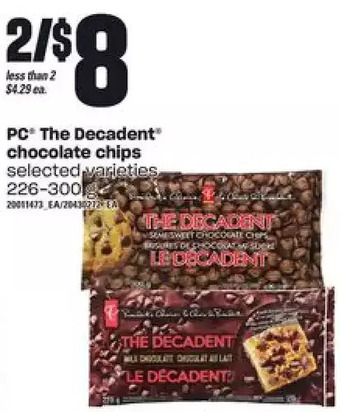 Independent Grocer Pc the decadent chocolate chips offer