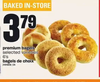 Independent Grocer Premium bagels offer