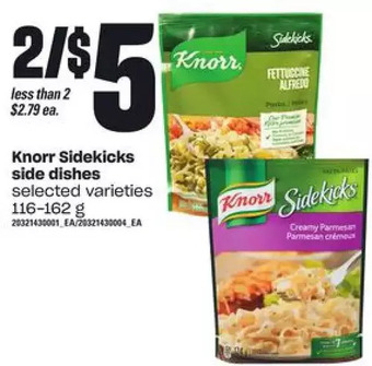 Zehrs Markets Knorr sidekicks side dishes offer