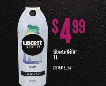 Independent Grocer Liberte kefir offer