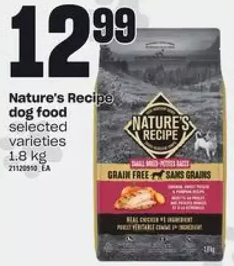Loblaws Nature's recipe dog food offer