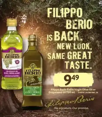 Loblaws Filippo berio extra virgin olive oil or gropesced offer