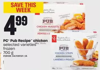 Zehrs Markets Pc pub recipe chicken offer