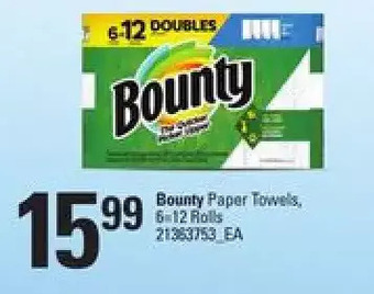 Loblaws Bounty paper towels offer