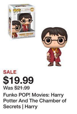 Showcase Funko pop! movies: harry potter and the chamber of secrets | harry offer