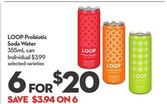 Longo's Loop probiotic soda water offer