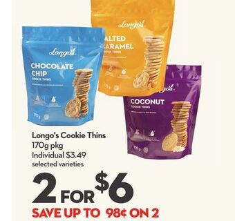 Longo's Longo's cookie thins offer
