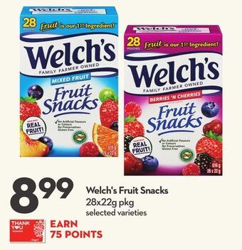 Longo's Welch's fruit snacks offer