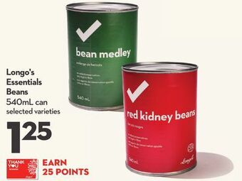 Longo's Longo's essentials beans offer