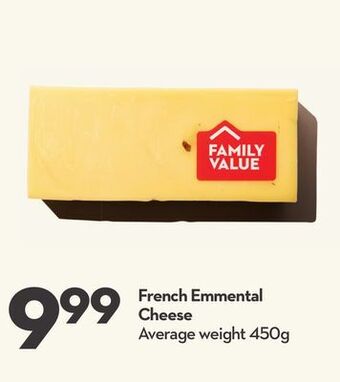 Longo's French emmental cheese offer