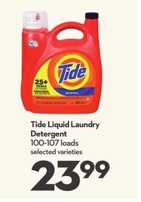 Longo's Tide liquid laundry detergent offer