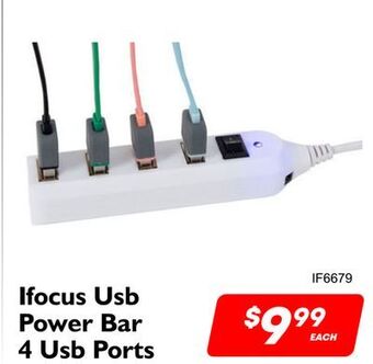 Factory Direct Ifocus usb power bar 4 usb ports offer