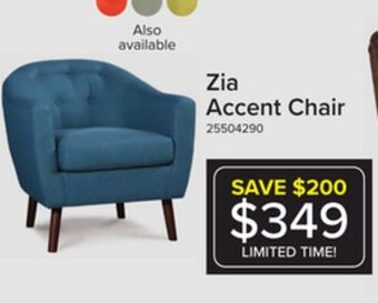 Leon's Zia accent chair - blue offer