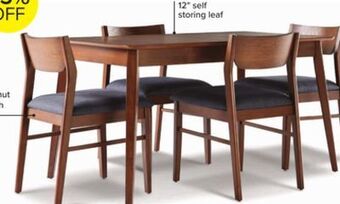 Leon's Lenard 5-piece dining set - walnut offer