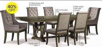 Leon's Cleopatra 7-piece dining room set - oak offer