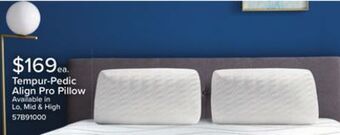 Leon's Tempur-pedic tempur-align prolo pillow offer