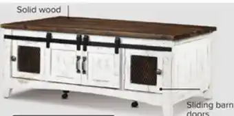 Leon's Pueblo coffee table - weathered white offer