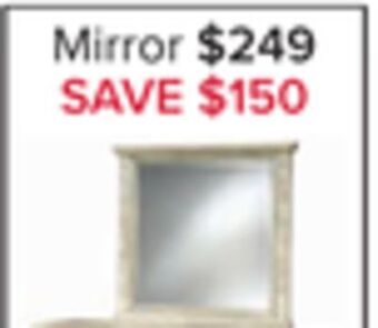 Leon's Emma mirror - oak offer
