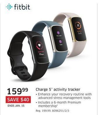 The Source Fitbit charge 5 activity tracker offer