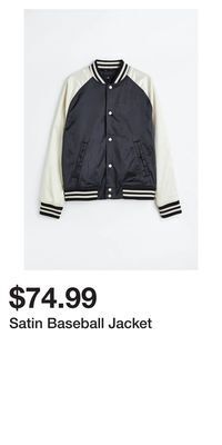 H&M Satin baseball jacket offer
