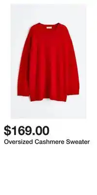 H&M Oversized cashmere sweater offer