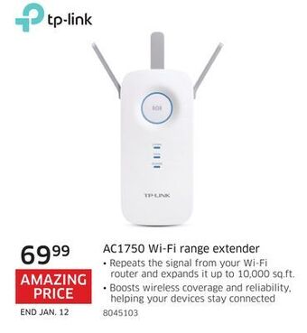The Source Tp-link ac1750 wi-fi range extender offer