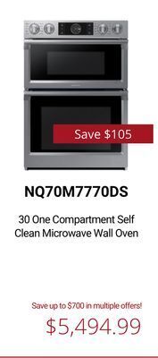 Canadian Appliance Source Samsung 30 one compartment self clean microwave wall oven offer