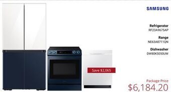 Canadian Appliance Source Samsung refrigerator, range & dishwasher offer