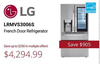 Canadian Appliance Source Lg french door refrigerator offer