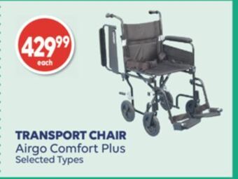 Wellwise by Shoppers Airgo comfort plus transport chair offer