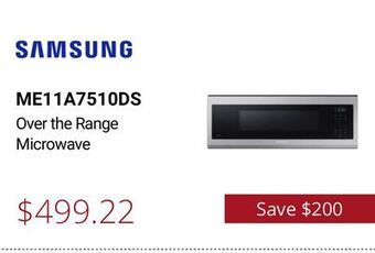 Samsung over the range microwave