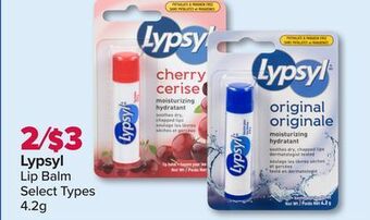 PharmaChoice Lypsyl lip balm offer