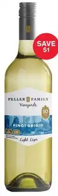LCBO Peller family vineyards light pinot grigio offer