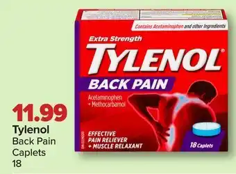 PharmaChoice Tylenol back pain caplets offer
