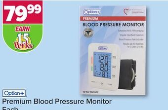 PharmaChoice Option+ premium blood pressure monitor offer