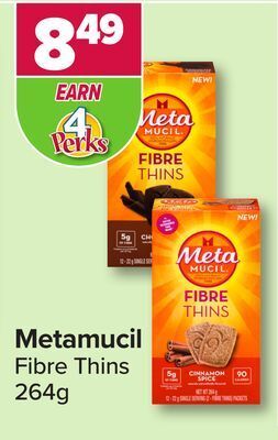 PharmaChoice Metamucil fibre thins offer