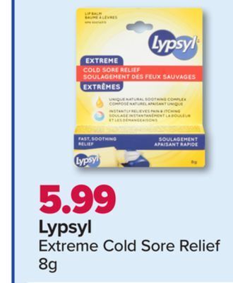 PharmaChoice Lypsyl extreme cold sore relief offer
