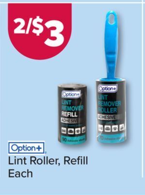 PharmaChoice Option+ lint roller, refill offer