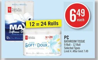 Shoppers Drug Mart Pc bathroom tissue offer