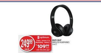 Shoppers Drug Mart Beats solo3 wireless headphones offer