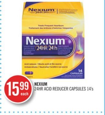 Shoppers Drug Mart Nexium 24hr acid reducer capsules offer