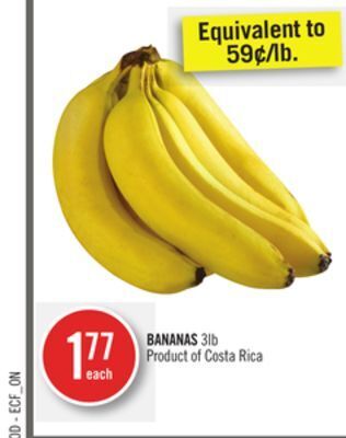 Shoppers Drug Mart Bananas offer