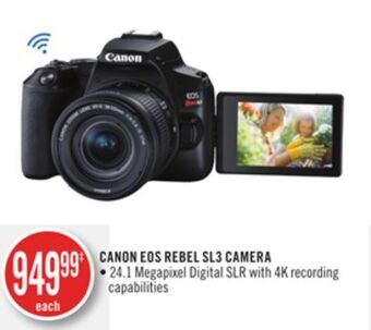 Shoppers Drug Mart Canon eos rebel sl3 camera offer